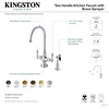 image:imageKingston Brass KS1768ALBS Vintage Classic Kitchen Faucet with Brass Sprayer 778Inch Satin NickelOil Rubbed Bronze