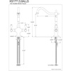 image:imageKingston Brass KS1775ALLS Heritage Single Hole Two Handle Kitchen Faucet Oil Rubbed Bronze  OilRubbed Bronze 13 x 825 x 25Brushed Nickel