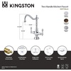 image:imageKingston Brass KS1775ALLS Heritage Single Hole Two Handle Kitchen Faucet Oil Rubbed Bronze  OilRubbed Bronze 13 x 825 x 25Oil Rubbed Bronze