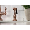 image:imageKingston Brass KS1777ALBS Heritage 2Handle Kitchen Faucet with Brass Sprayer Brushed BrassAntique Copper