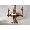 image:imageKingston Brass KS1777ALBS Heritage 2Handle Kitchen Faucet with Brass Sprayer Brushed BrassAntique Copper