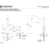 image:imageKingston Brass KS1777ALBS Heritage 2Handle Kitchen Faucet with Brass Sprayer Brushed BrassOil Rubbed Bronze