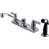 image:imageKingston Brass FB2121NDL 71116Inch in Spout Reach NuvoFusion 8Inch Centerset Kitchen Faucet Polished ChromeFB2122NDL