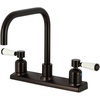 image:imageKingston Brass FB2141DPL Paris 8Inch Centerset Kitchen Faucet Polished ChromeOil Rubbed Bronze