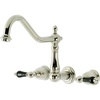 image:imageKingston Brass FB758NFLSP NuWave French 8Inch Centerset Kitchen Faucet with Sprayer Brushed NickelPolished Nickel