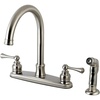 image:imageKingston Brass FB7791BLSP Vintage 8inch Centerset Kitchen Faucet ChromeBrushed Nickel