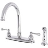 image:imageKingston Brass FB7791BLSP Vintage 8inch Centerset Kitchen Faucet ChromePolished Chrome