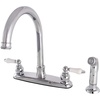 image:imageKingston Brass FB7791PLSP Victorian 8inch Centerset Kitchen Faucet ChromePolished Chrome