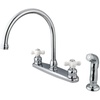image:imageKingston Brass KB721PXSP Vintage 8Inch Centerset Kitchen Faucet Polished Chrome