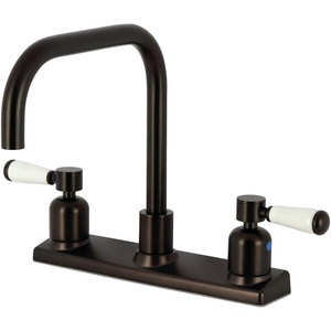 image:imageKingston Brass FB2141DPL Paris 8Inch Centerset Kitchen Faucet Polished ChromeOil Rubbed Bronze