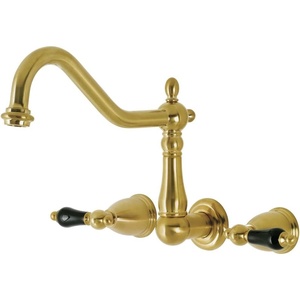 image:imageKingston Brass FB758NFLSP NuWave French 8Inch Centerset Kitchen Faucet with Sprayer Brushed NickelBrushed Brass