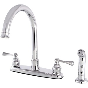 image:imageKingston Brass FB7791BLSP Vintage 8inch Centerset Kitchen Faucet ChromePolished Chrome