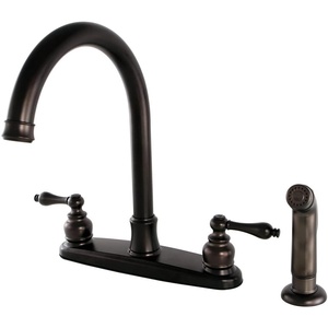 image:imageKingston Brass FB7795ALSP Victorian 8Inch Centerset Kitchen Faucet with Sprayer Oil Rubbed BronzeOil Rubbed Bronze