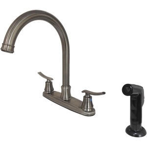 image:imageKingston Brass FB7795JLSP Jamestown 8inch Centerset Kitchen Faucet Oil Rubbed Bronze 1025 x 8 x 1194Black Stainless