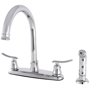 image:imageKingston Brass FB7795JLSP Jamestown 8inch Centerset Kitchen Faucet Oil Rubbed Bronze 1025 x 8 x 1194Polished Chrome
