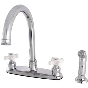 image:imageKingston Brass FB7795PXSP Victorian 8inch Centerset Kitchen Faucet Oil Rubbed Bronze 10 x 8 x 1213Polished Chrome