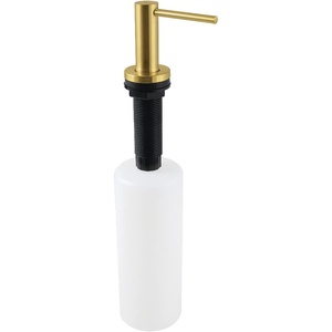 image:imageKingston Brass SD8617 Elinvar Stainless Steel Nozzle Soap Dispenser Brushed Brass 125 x 4 x 238