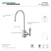 image:imageKingston Brass Gourmetier KS7192AL Restoration Single Handle Water Filtration Faucet Polished Brass 6Inch spout reachBrushed Nickel