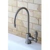 image:imageKingston Brass Gourmetier KS7192AL Restoration Single Handle Water Filtration Faucet Polished Brass 6Inch spout reachBrushed Nickel
