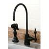 image:imageKingston Brass Gourmetier KS7192NL Naples Single Handle Water Filtration Faucet Polished BrassBrushed Nickel
