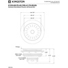 image:imageKingston Brass K121BAB Fresno 312 Stainless Steel Kitchen Sink Basket Strainer Antique Brass