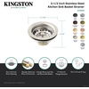 image:imageKingston Brass K121BAC Fresno 312 Stainless Steel Kitchen Sink Basket Strainer Antique Copper