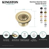 image:imageKingston Brass K451BMB Portland Stainless Steel Bar Sink Basket Strainer Matte Black