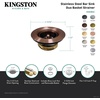 image:imageKingston Brass K461BPB Tacoma Kitchen Sink Duo Basket Strainer Polished Brass 281 x 281 x 15Brushed