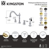 image:imageKingston Brass KB1790ALBS 8Inch Widespread Kitchen Faucet with Brass Sprayer Matte BlackMatte Black