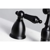 image:imageKingston Brass KB1790ALBS 8Inch Widespread Kitchen Faucet with Brass Sprayer Matte BlackMatte Black