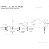 image:imageKingston Brass KB1790ALBS 8Inch Widespread Kitchen Faucet with Brass Sprayer Matte BlackMatte Black