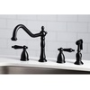 image:imageKingston Brass KB1790ALBS 8Inch Widespread Kitchen Faucet with Brass Sprayer Matte BlackOil Rubbed Bronze