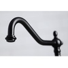 image:imageKingston Brass KB1790ALBS 8Inch Widespread Kitchen Faucet with Brass Sprayer Matte BlackPolished Nickel