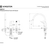 image:imageKingston Brass KB818 SingleHandle Widespread Kitchen Faucet Brushed NickelBrushed Nickel