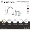 image:imageKingston Brass KB821 Chatham Single Lever Handle Kitchen Faucet with Sprayer without Soap Dispenser 9Inch Polished ChromePolished Chrome