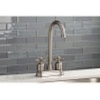 image:imageKingston Brass KB849ZXAC Millennium TwoHandle 2Hole Deck Mount Bar Faucet in Antique CopperAntique Brass