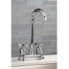 image:imageKingston Brass KB849ZXAC Millennium TwoHandle 2Hole Deck Mount Bar Faucet in Antique CopperAntique Brass