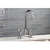 image:imageKingston Brass KB849ZXAC Millennium TwoHandle 2Hole Deck Mount Bar Faucet in Antique CopperAntique Brass
