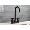 image:imageKingston Brass KB849ZXAC Millennium TwoHandle 2Hole Deck Mount Bar Faucet in Antique CopperOil Rubbed Bronze