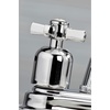 image:imageKingston Brass KB849ZXAC Millennium TwoHandle 2Hole Deck Mount Bar Faucet in Antique CopperPolished Chrome