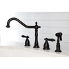 image:imageKingston Brass KS1795PKLBS Widespread Kitchen Faucet Oil Rubbed BronzeOil Rubbed Bronze