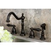 image:imageKingston Brass KS1795PKLBS Widespread Kitchen Faucet Oil Rubbed BronzeOil Rubbed Bronze