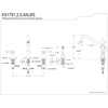 image:imageKingston Brass KS1798ALBS Widespread Kitchen Faucet Brushed NickelBrushed Nickel