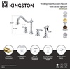 image:imageKingston Brass KS1798ALBS Widespread Kitchen Faucet Brushed NickelBrushed Nickel