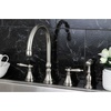 image:imageKingston Brass KS2791ALBS Widespread Kitchen Faucet Polished ChromeBrushed Nickel