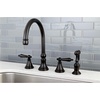 image:imageKingston Brass KS2791ALBS Widespread Kitchen Faucet Polished ChromeOil Rubbed Bronze