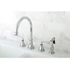 image:imageKingston Brass KS2792ZLBS Widespread Kitchen Faucet Polished BrassOil Rubbed Bronze