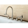 image:imageKingston Brass KS2792ZLBS Widespread Kitchen Faucet Polished BrassOil Rubbed Bronze