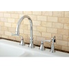 image:imageKingston Brass KS2792ZLBS Widespread Kitchen Faucet Polished BrassOil Rubbed Bronze