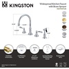 image:imageKingston Brass KS2795DFLBS Widespread Kitchen Faucet Oil Rubbed BronzeOil Rubbed Bronze
